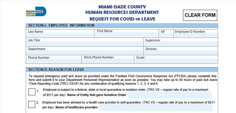 FFCRA COVID-19 REQUEST FORM V.2